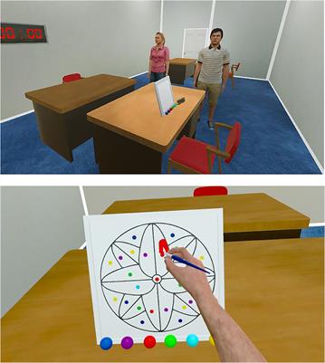 Studying the Role of Haptic Feedback on Virtual Embodiment in a Drawing Task